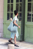 Little Fashion Addict - Studio Noos - Green Wrinkle Mom Bag - Verkrijgbaar bij Littlefashionaddict.com