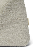 Handgemaakte Lichtgrijze Teddy Mom Bag van Studio Noos. Gemaakt van zachte teddy stof. Verkrijgbaar bij Littlefashionaddict.