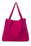 Little Fashion Addict - Studio Noos - Fuchsia  Rib Mom Bag - Fuschia tas voor mama in het ribfluweel - verkrijgbaar bij Littlefashionaddict.com