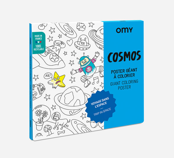 Omy - Giant coloring poster Cosmos: Trip in space - Verkrijgbaar bij littlefashionaddict.com