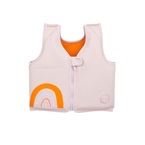 Sunnylife - Zwemvest Desert Palm in Lichtroze - Maat 2-3 jaar