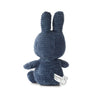 Nijntje knuffel in ribfluweel  23 cm - Donkerblauw - littlefashionaddict.com