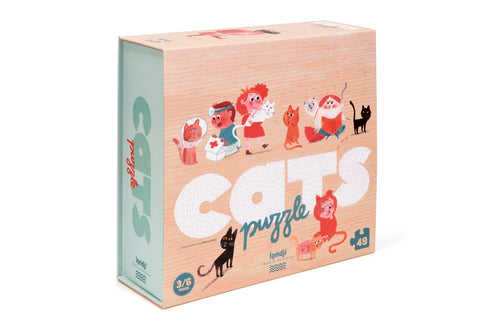 Londji Kinderpuzzel - 49 stukken - Cats Puzzle - Verkrijgbaar bij Littlefashionaddict.com