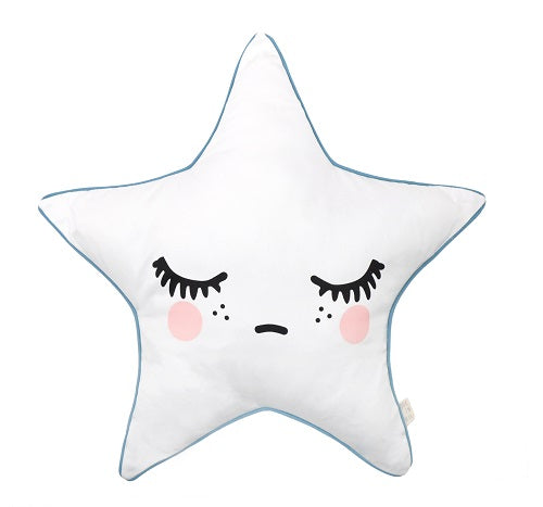 Sleepy Dolly Star kussen - Roze wangen - littlefashionaddict.com