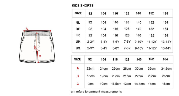 Snurk - Fussball Grey Shorts Kids - Voor jongens en meisjes - Beschikbaar vanaf maat 92 tot 164 - Maattabel - Verkrijgbaar bij Littlefashionaddict.com