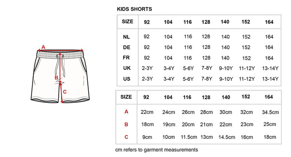 Snurk - Rainbow Cake Shorts Kids - Voor jongens en meisjes - Beschikbaar vanaf maat 92 tot 164 - Maattabel - Verkrijgbaar bij Littlefashionaddict.com