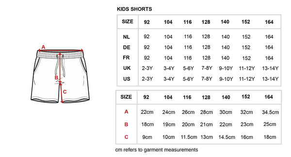 Snurk - Rainbow Cake Shorts Kids - Voor jongens en meisjes - Beschikbaar vanaf maat 92 tot 164 - Maattabel - Verkrijgbaar bij Littlefashionaddict.com