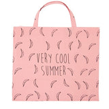 MAX katoenen draagtas - VERY COOL SUMMER - Roze - littlefashionaddict.com