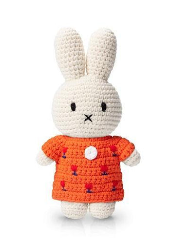 Nijntje handgemaakt - met oranje tulpen kleedje - littlefashionaddict.com