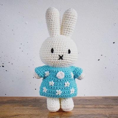 Nijntje handgemaakt - met Amandelbloesem jurk - littlefashionaddict.com