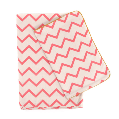 Vancouver baby bedlinnen - zigzag pink - littlefashionaddict.com