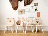 BERENSTOELEN set van 2 - walnoot - littlefashionaddict.com