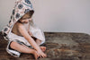 Badcape / Wikkelcape Claudy Hearts Siena (75 cm x 75 cm) - Little Fashion Addict